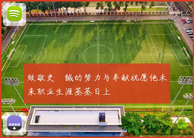 致敬史堉铖的努力与奉献祝愿他未来职业生涯蒸蒸日上
